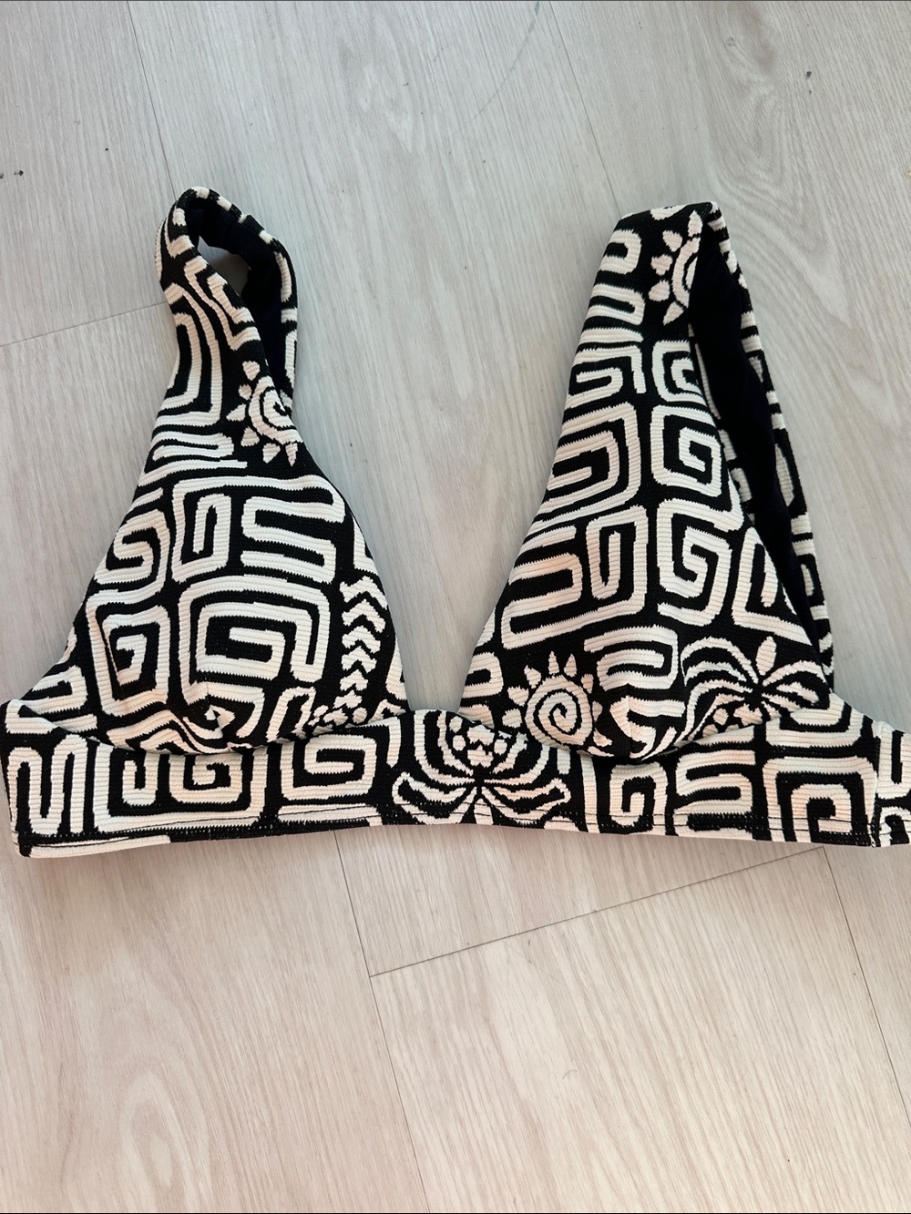 Black & White Geometric Bikini Top - Women Swim Rip Curl